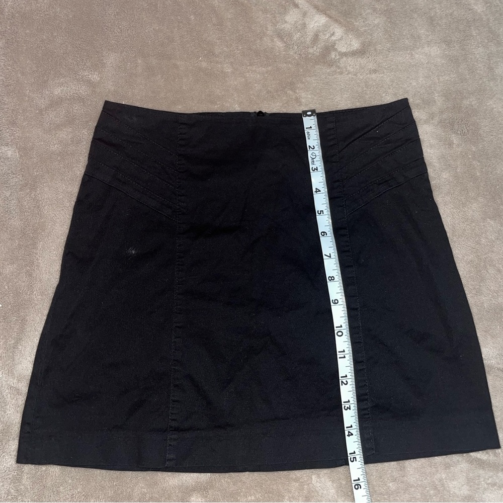 Zara Skirt Size Small Black Mini Basic Collection Tiered Above Knee - Picture 4 of 5